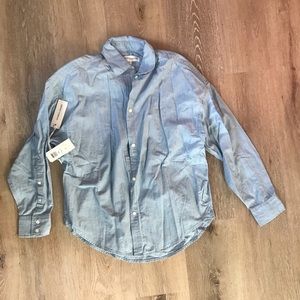 Aritzia denim forum long sleeve shirt